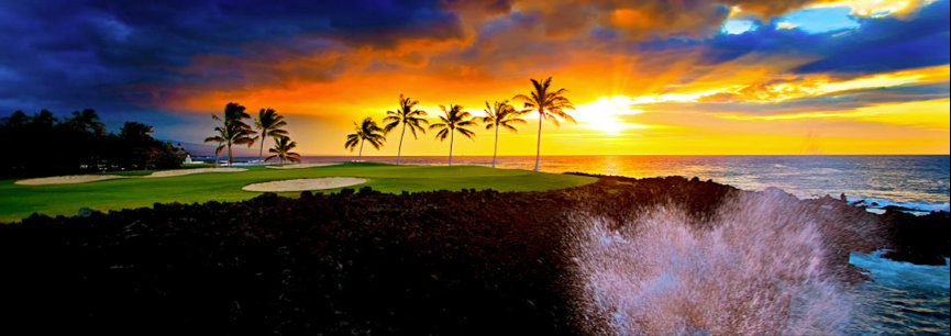Waikoloa Beach Resort Golfbane, Hawaii. Foto: Waikoloa Beach Resort