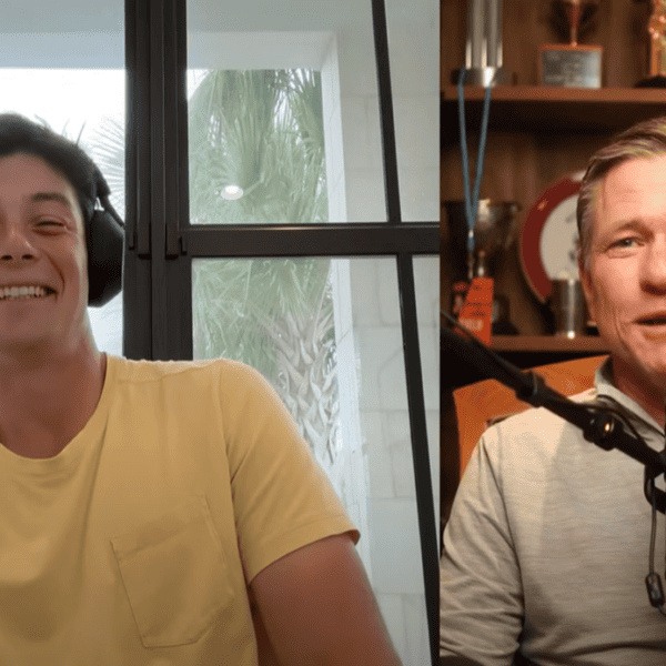 Viktor Hovland og Scott Verplank i The Scott Verplank Show. Skjermklipp fra YouTube