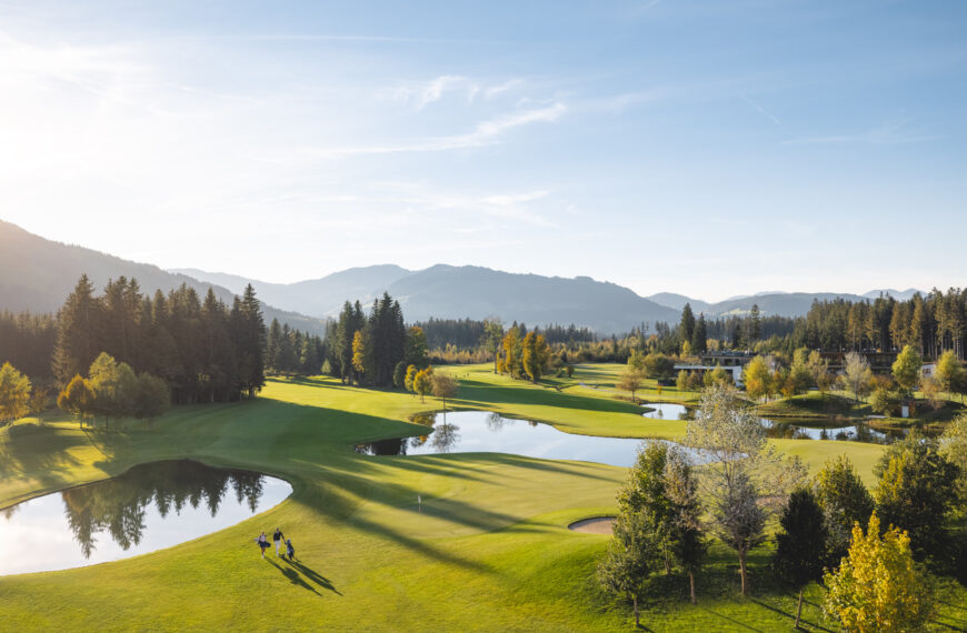 Golfbanen i Westendorf i høstfarger.