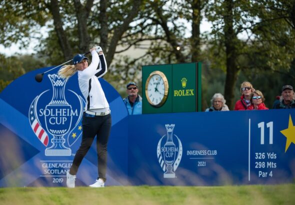 Anna Nordqvist under Solheim Cup. Arkivfoto.