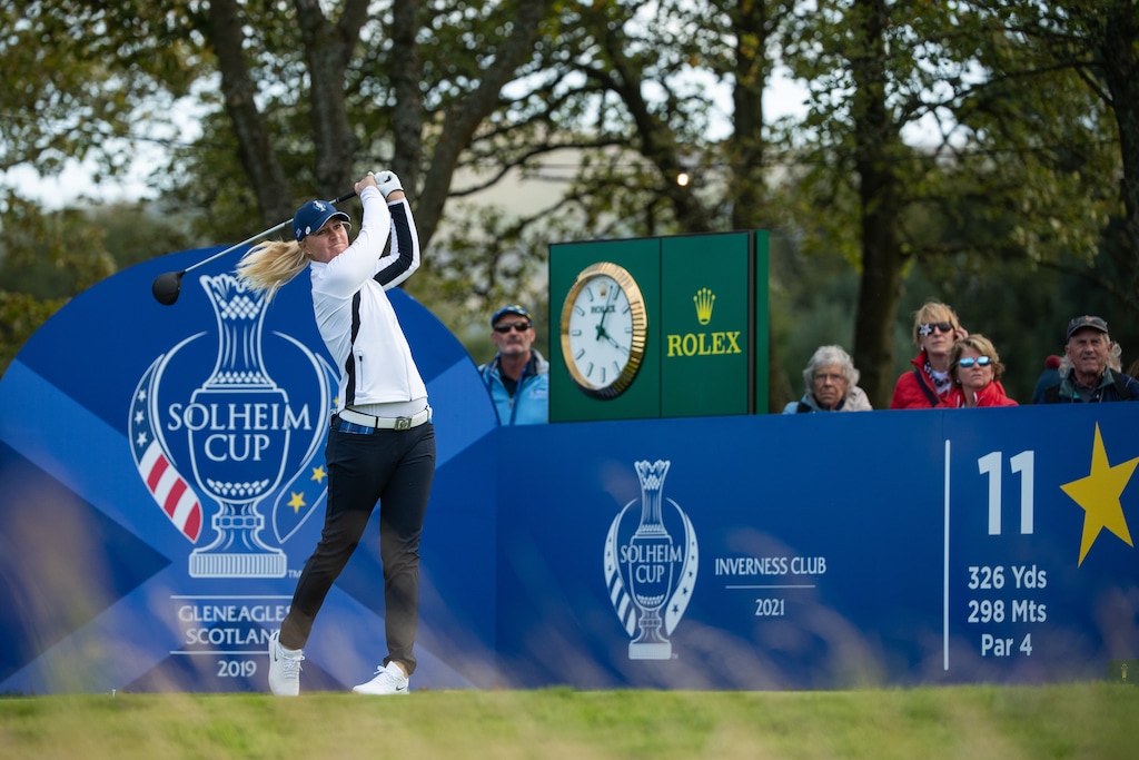 Anna Nordqvist under Solheim Cup. Arkivfoto.