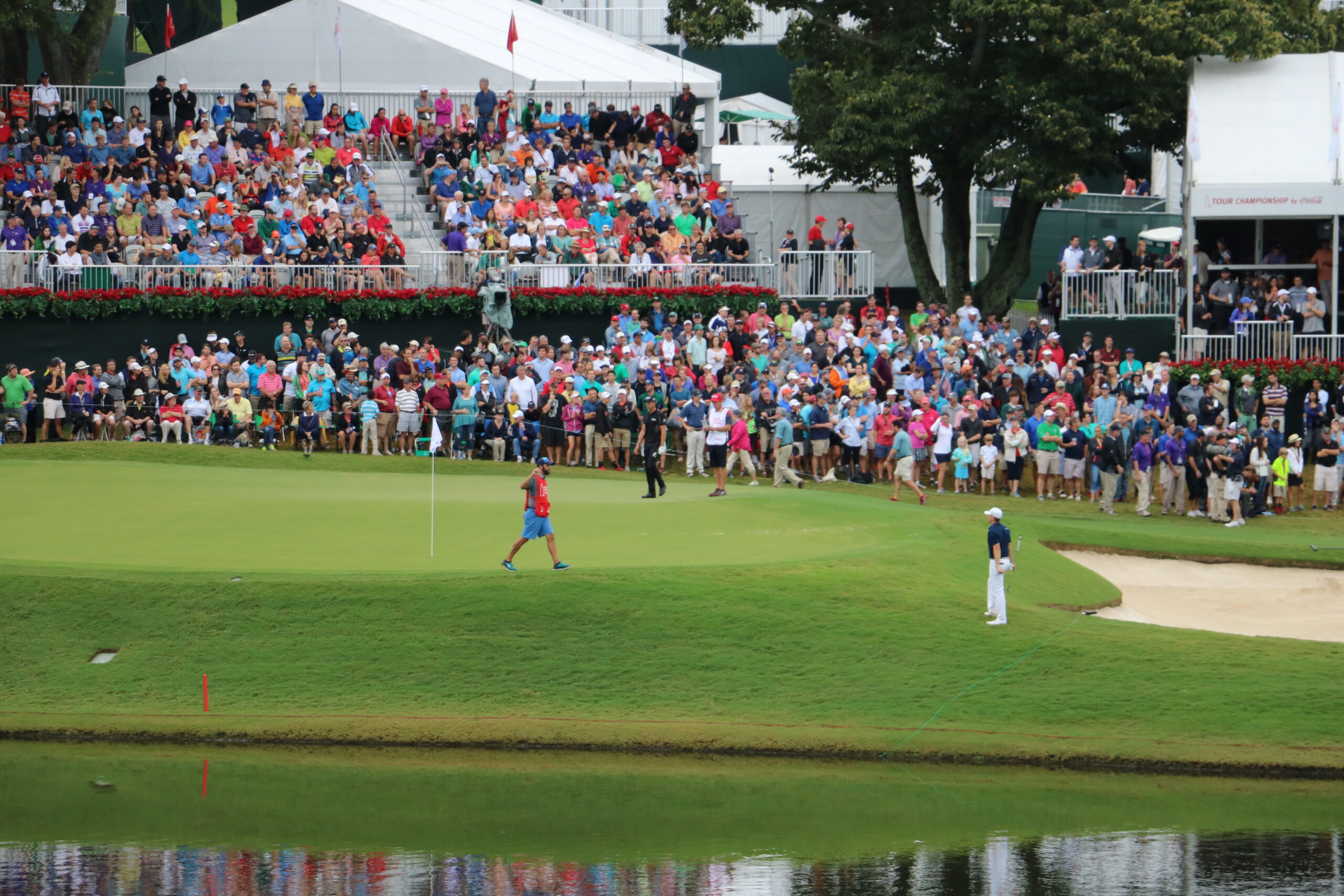 Hull 17 på East Lake Golf Club under TOUR Championship i 2015. Illustrasjonsfoto.