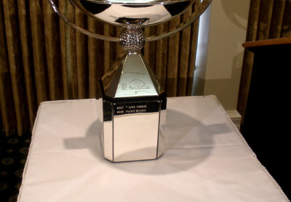 FedEx Cup-pokalen utstilt i Atlanta i 2009. Illustrasjonsfoto.