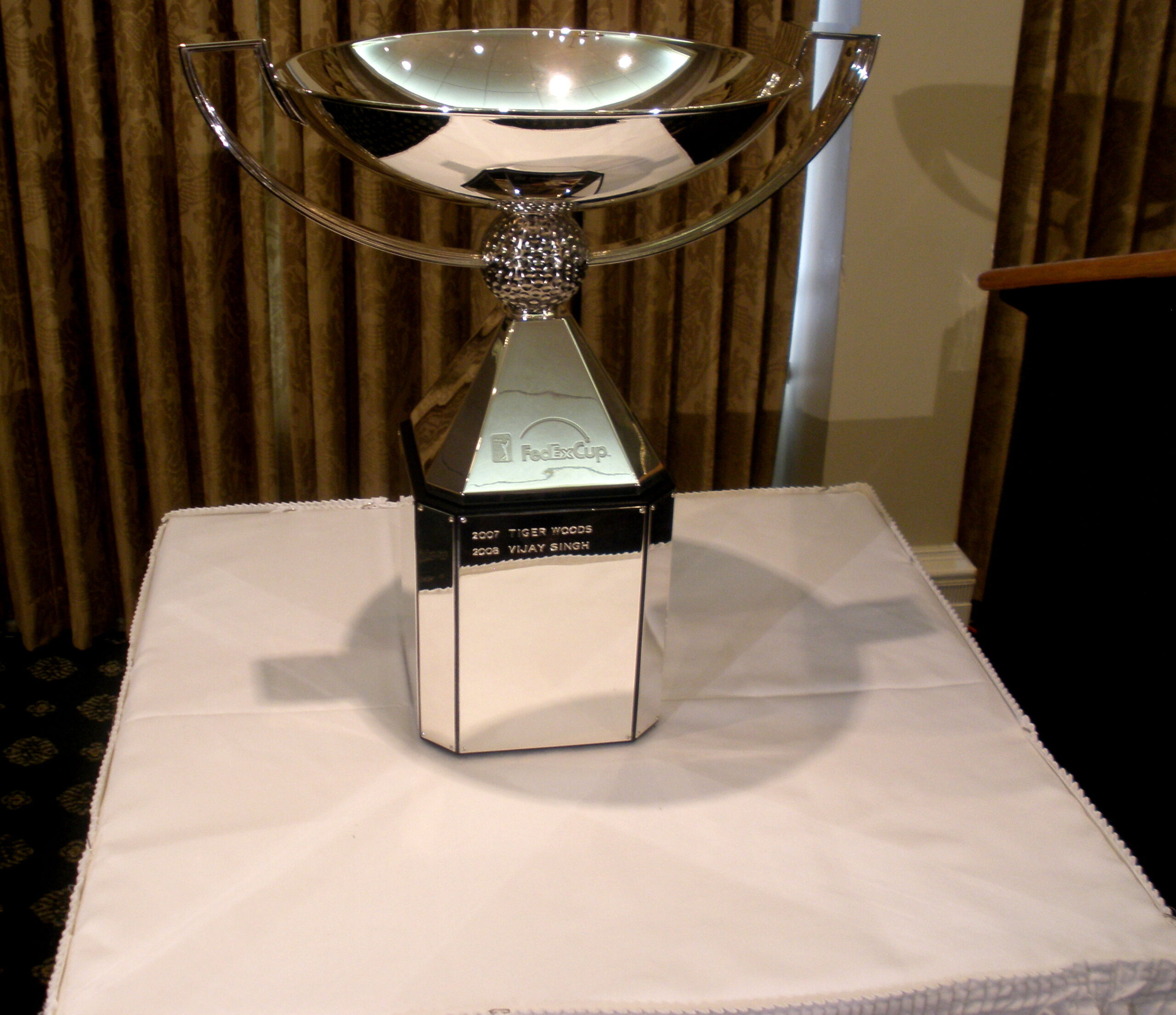 FedEx Cup-pokalen utstilt i Atlanta i 2009. Illustrasjonsfoto.